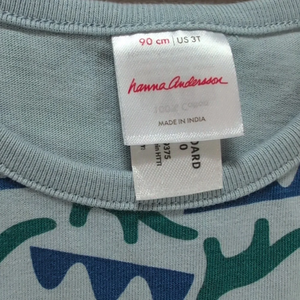 Hanna Andersson 3T Dinosaur Long Sleeve Playground Dress with Pockets - Picture 2 of 7